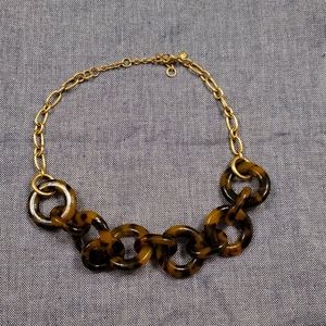 J crew tortoise link necklace